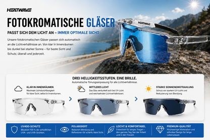 Sonnenbrille mit adaptiven Gläsern