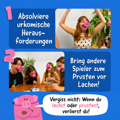 Pigsniff – Das Spiel, bei dem Lachen verboten ist