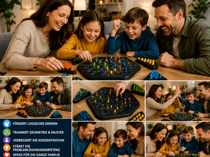 Dreiecksjagd: das Brettspiel, das Logik und Geometrie trainiert