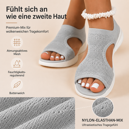 Bequeme, atmungsaktive flache Sandalen