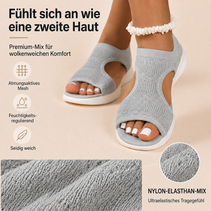 Bequeme, atmungsaktive flache Sandalen