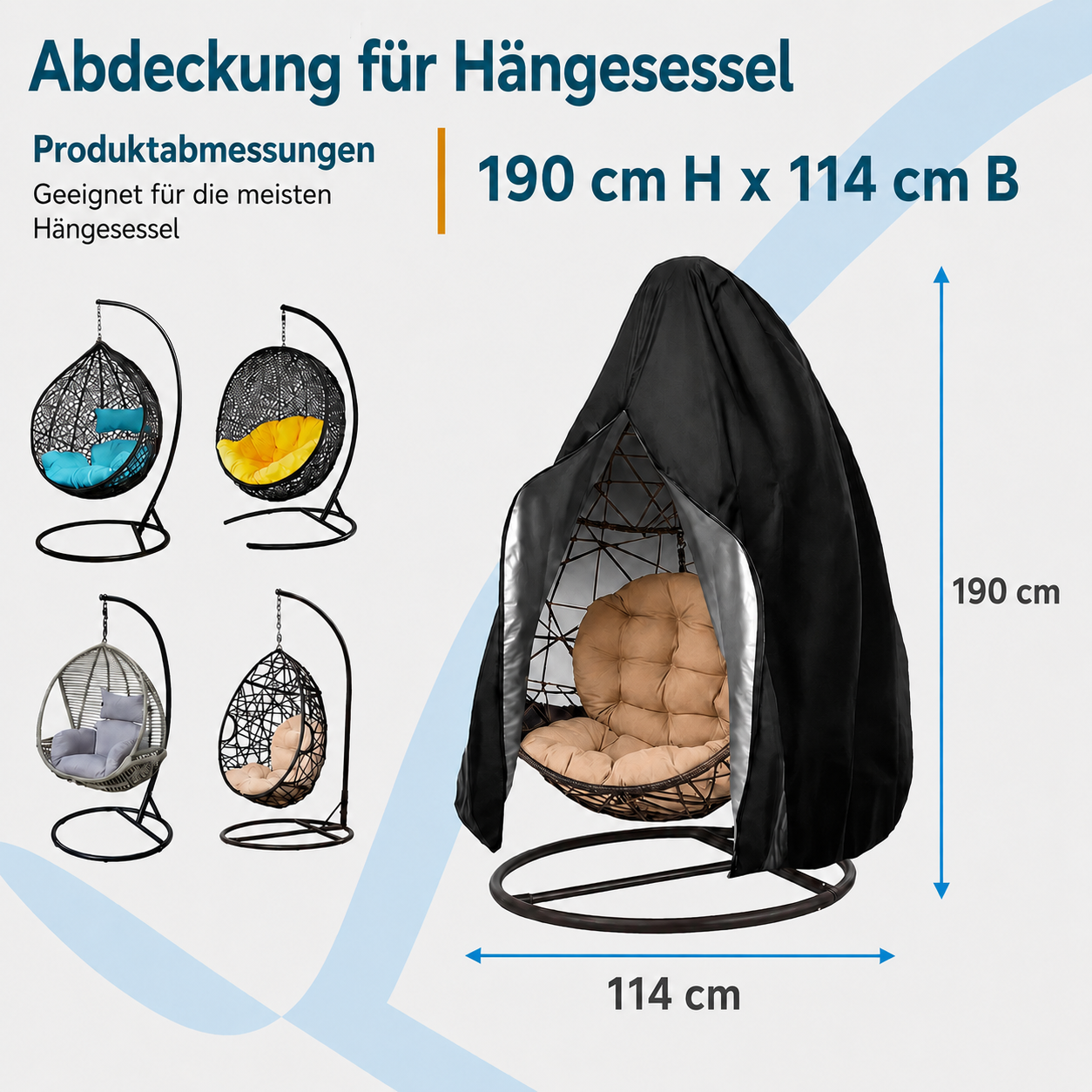 Wasserdichte Abdeckung für Hängesessel