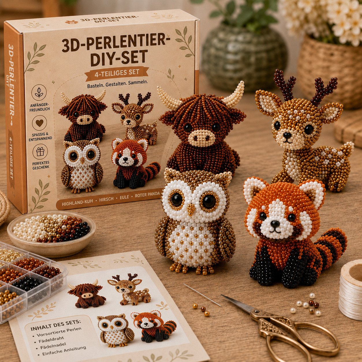 Perlen und Basteln: Tierfreunde