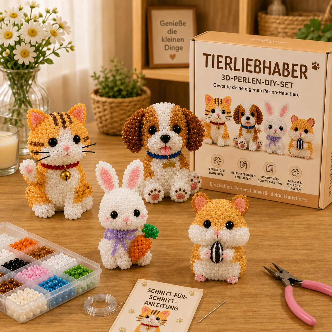 Perlen und Basteln: Tierfreunde