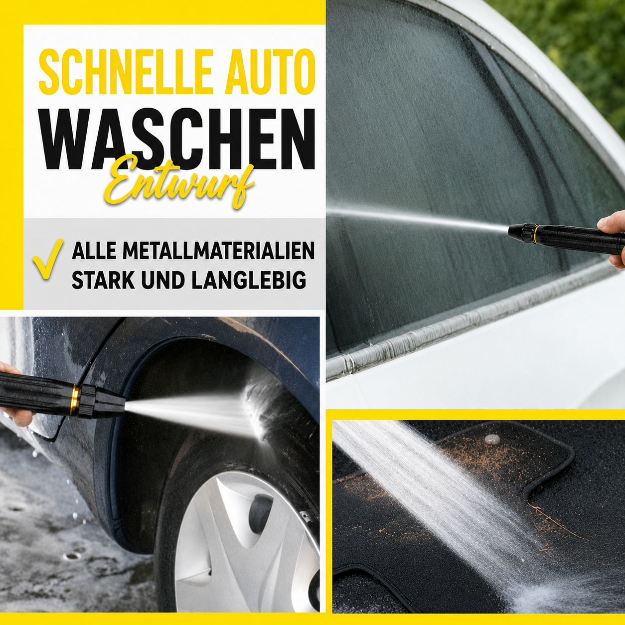 Verbesserter Hochdruckreiniger für die Autowäsche