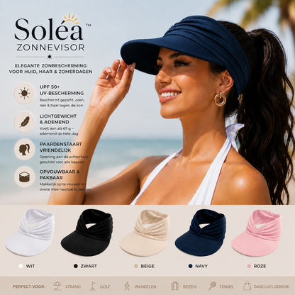 Soléa Sonnenvisier – Eleganter Sonnenschutz für Haut und Haare, für komfortable Sommertage