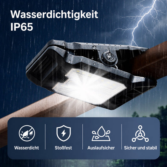 Solar-Außenlampe mit Bewegungssensor und Clipbefestigung