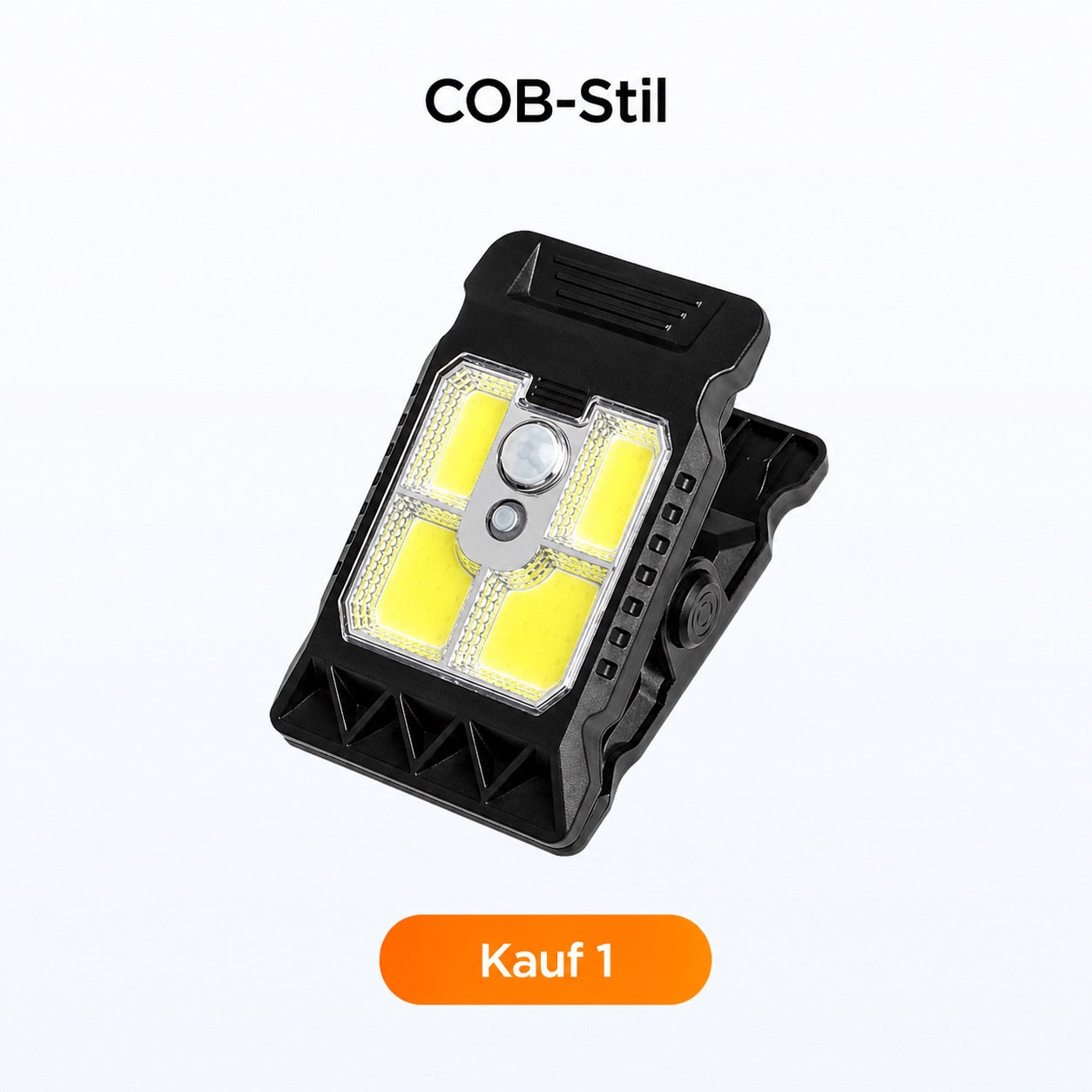 Solar-Außenlampe mit Bewegungssensor und Clipbefestigung