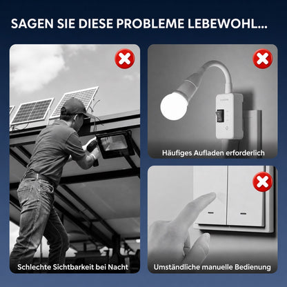 Solar-Außenlampe mit Bewegungssensor und Clipbefestigung
