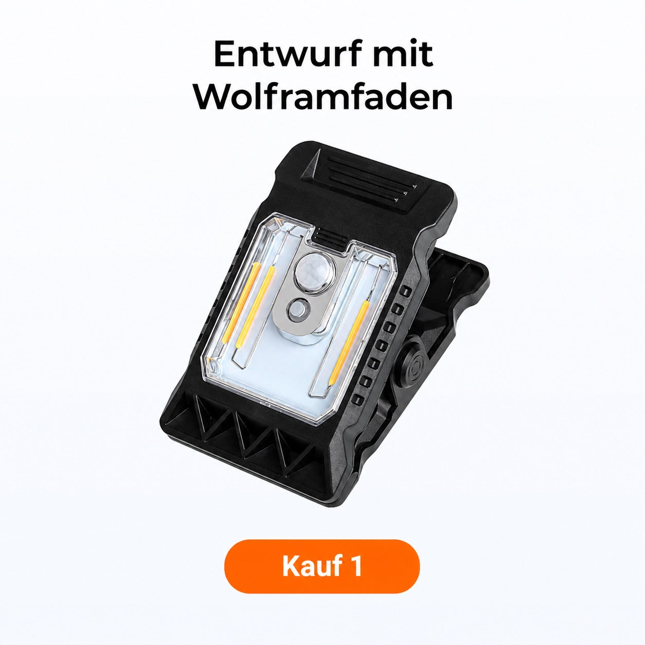 Solar-Außenlampe mit Bewegungssensor und Clipbefestigung