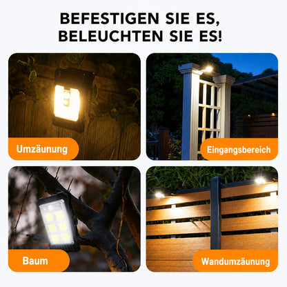 Solar-Außenlampe mit Bewegungssensor und Clipbefestigung