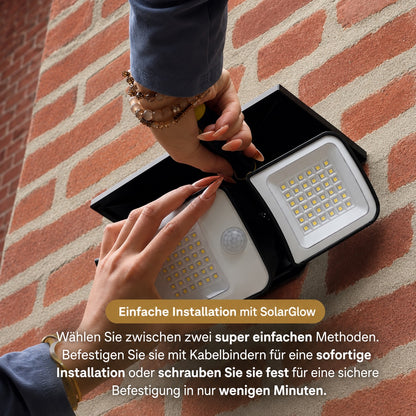 SolarGlow - Solarbetriebene Außenlampe mit Bewegungssensoren