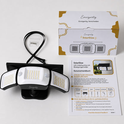 SolarGlow - Solarbetriebene Außenlampe mit Bewegungssensoren