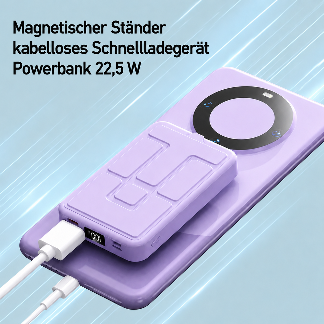 Magnetische Kabellose Powerbank mit Ständer