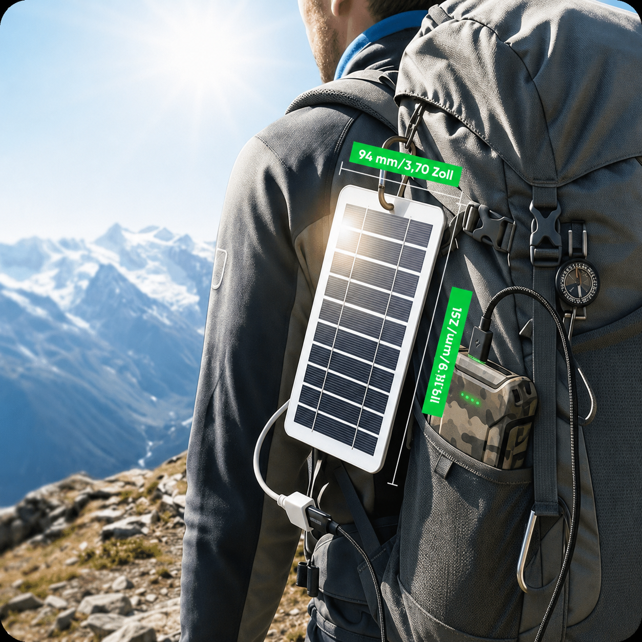 Tragbares Solarladegerät