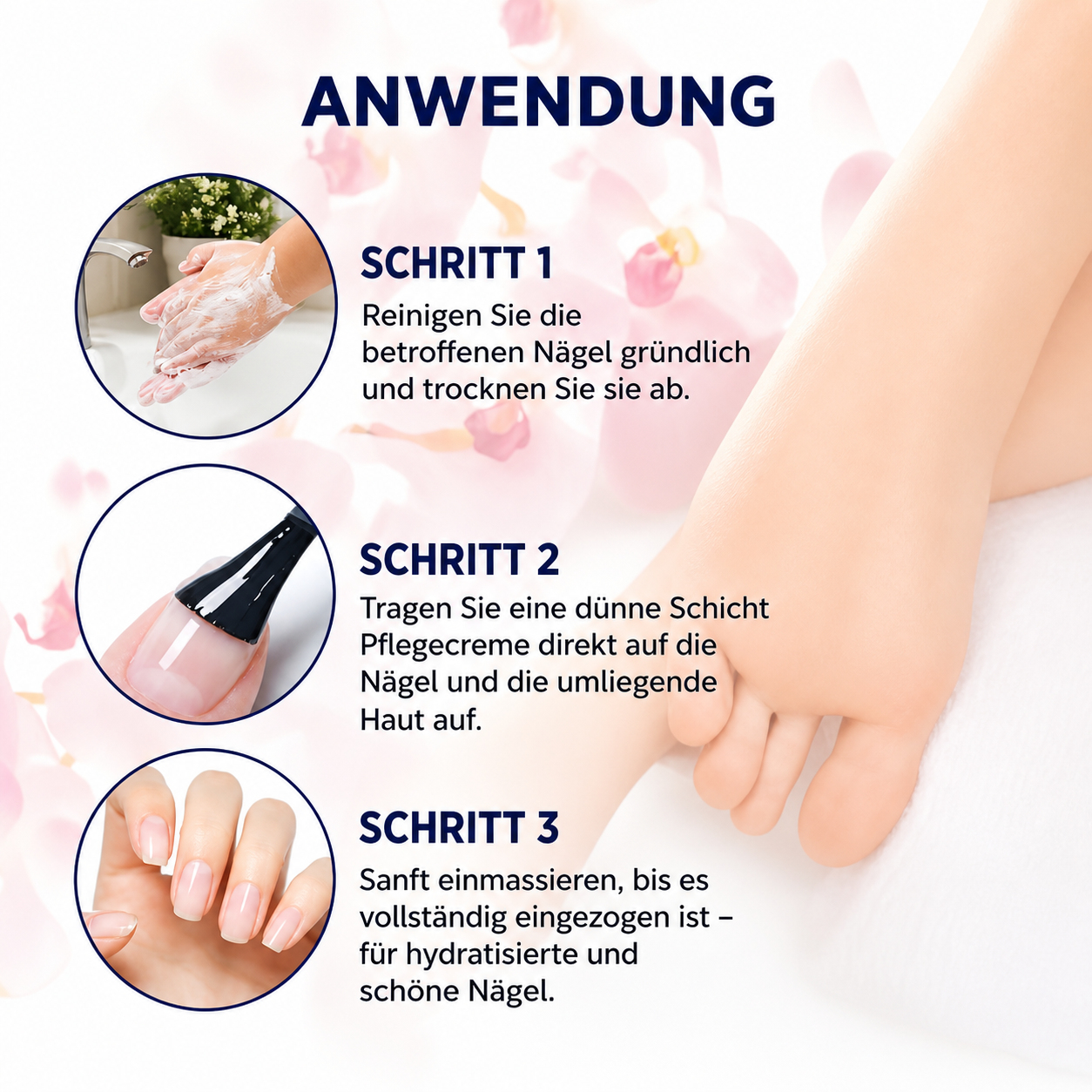 Pflegende Nagelpflege für Hände und Füße
