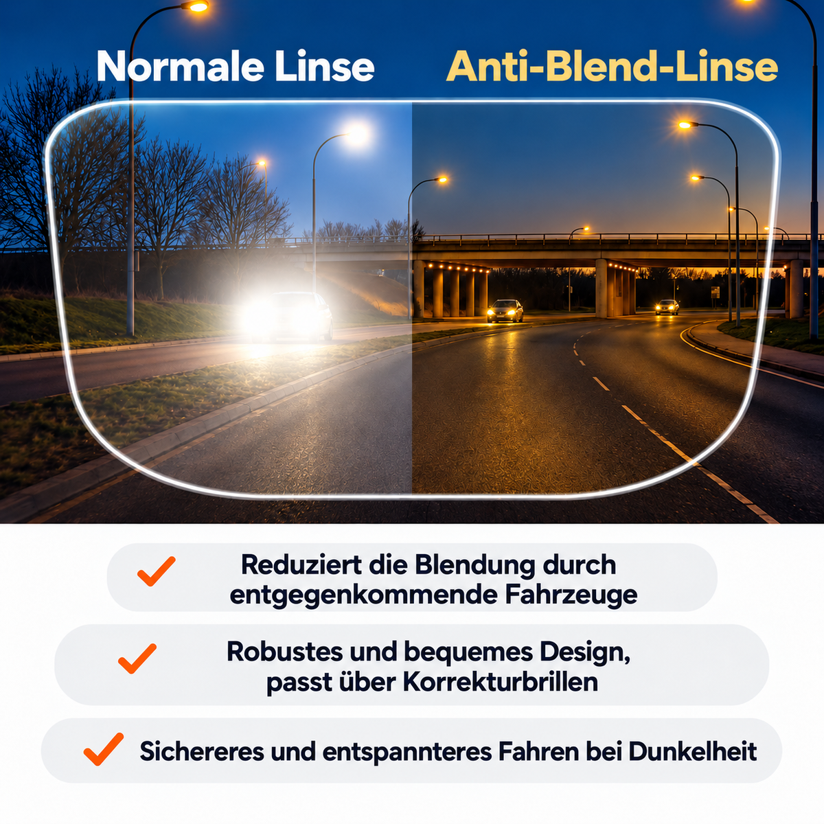 Sun Fit™ Nachtbrille fürs Autofahren