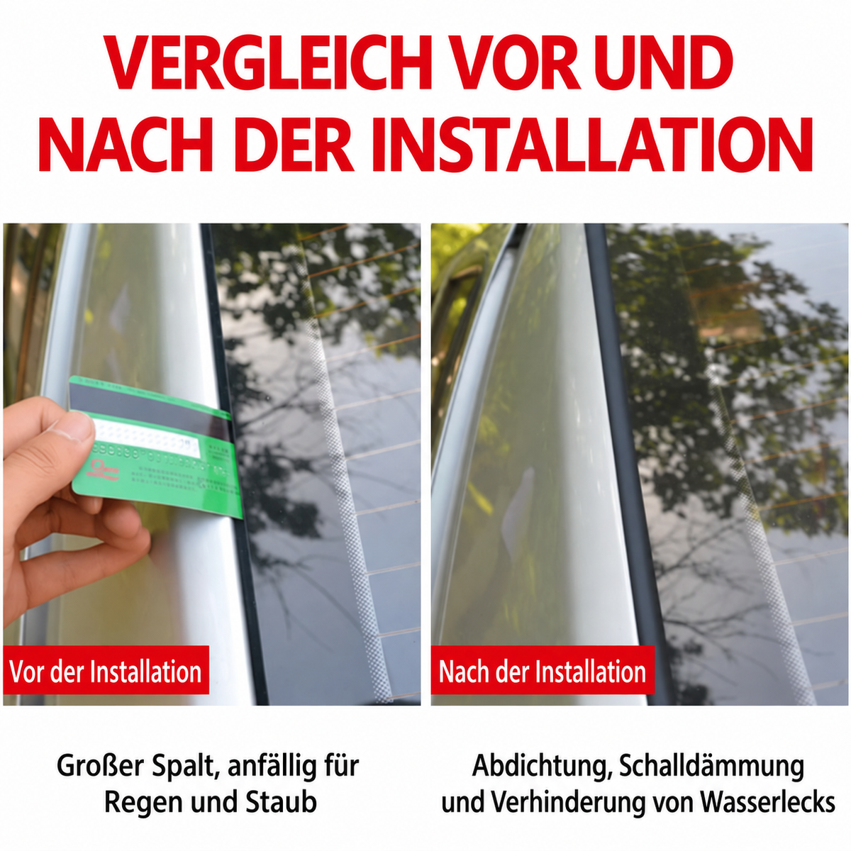 Zuschneidbarer Gummi-Dichtungsstreifen fürs Auto