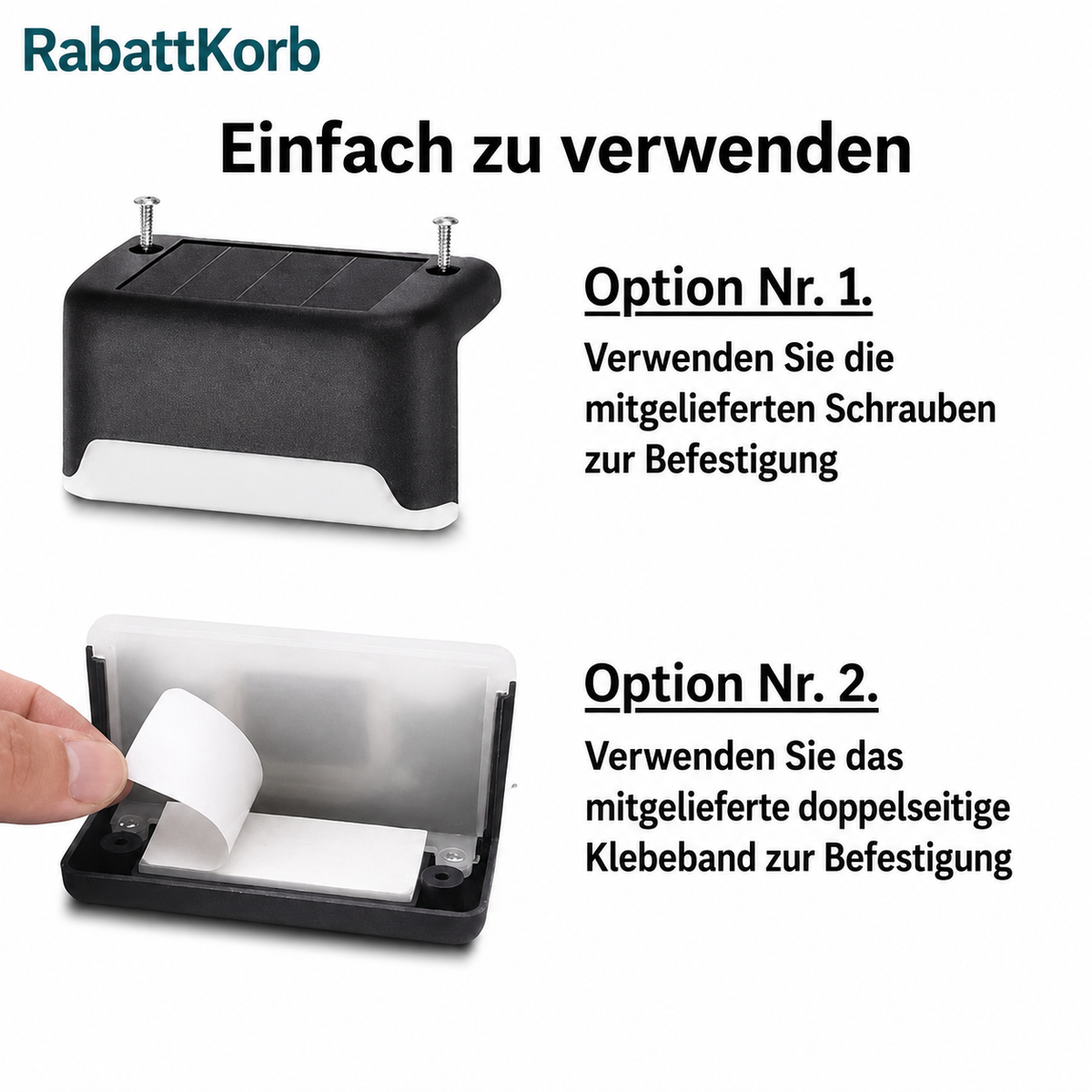 Solarbetriebene Außenlampe