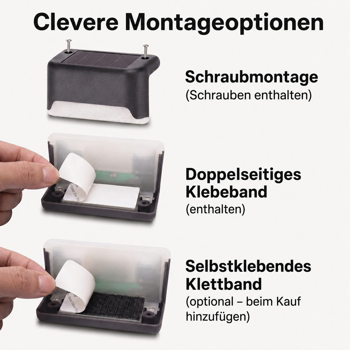 Solarbetriebene Außenlampe