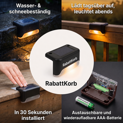 Solarbetriebene Außenlampe