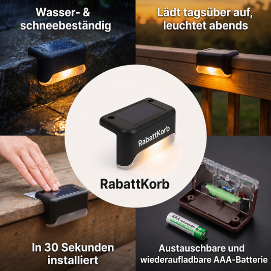 Solarbetriebene Außenlampe