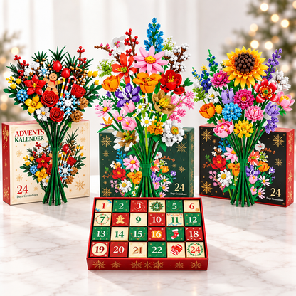Blumenstrauß-Adventskalender – Gestalte deinen eigenen magischen Blumenstrauß für Weihnachten