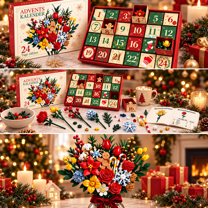 Blumenstrauß-Adventskalender – Gestalte deinen eigenen magischen Blumenstrauß für Weihnachten