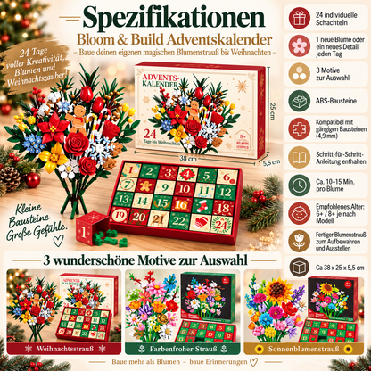 Blumenstrauß-Adventskalender – Gestalte deinen eigenen magischen Blumenstrauß für Weihnachten