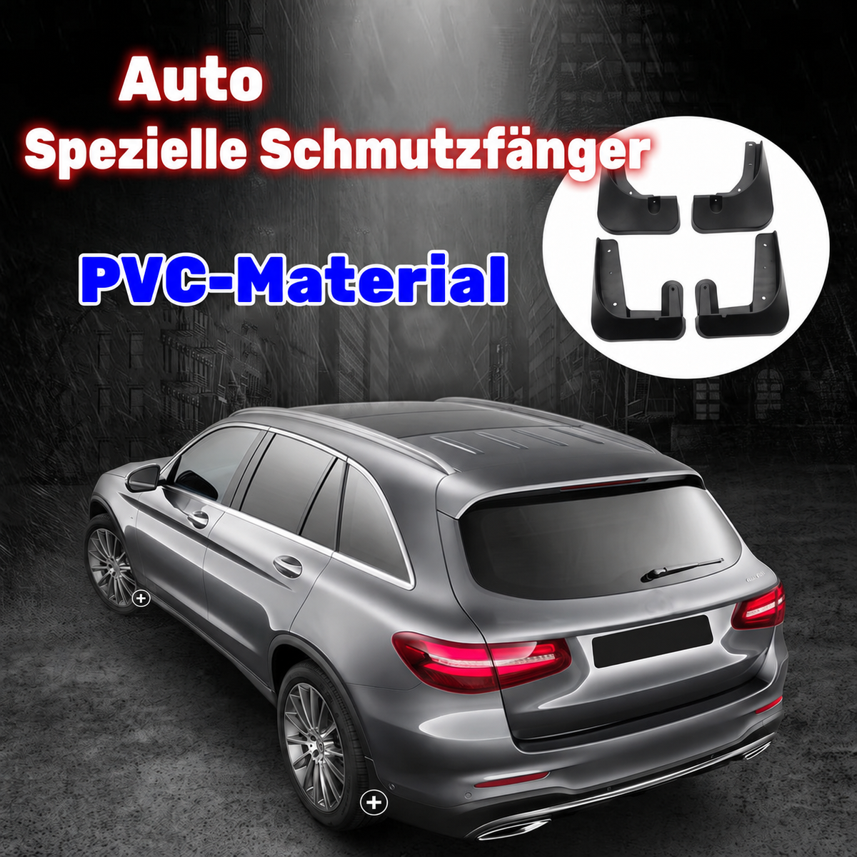 Auto-Logo-Schmutzfänger – 4 Stück