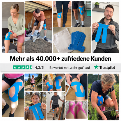 Kniegelenk-Korrekturtape - Bewegen Sie sich wieder mit Vertrauen, ohne ständig an Ihr Knie denken zu müssen