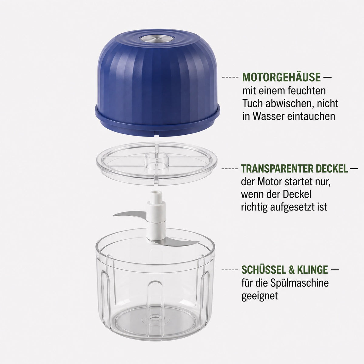 PrepPod – Kabelloser Mini-Zerkleinerer für Knoblauch, Zwiebeln und Kräuter in Sekundenschnelle