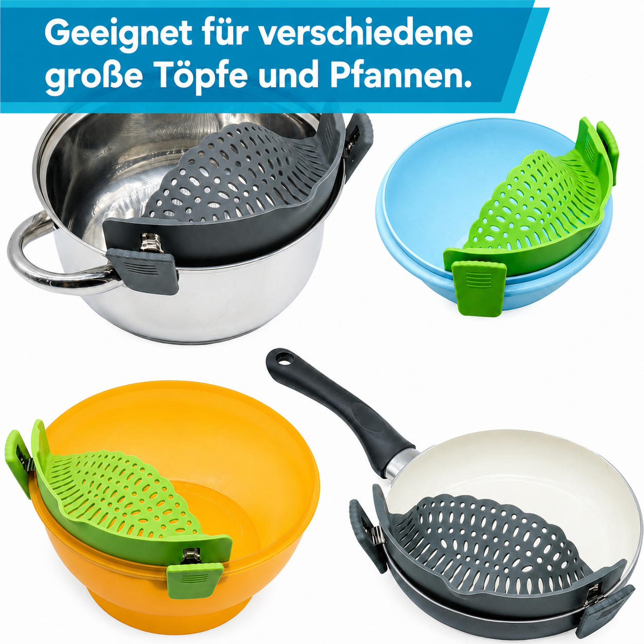 Siebaufsatz für Topf und Pfanne