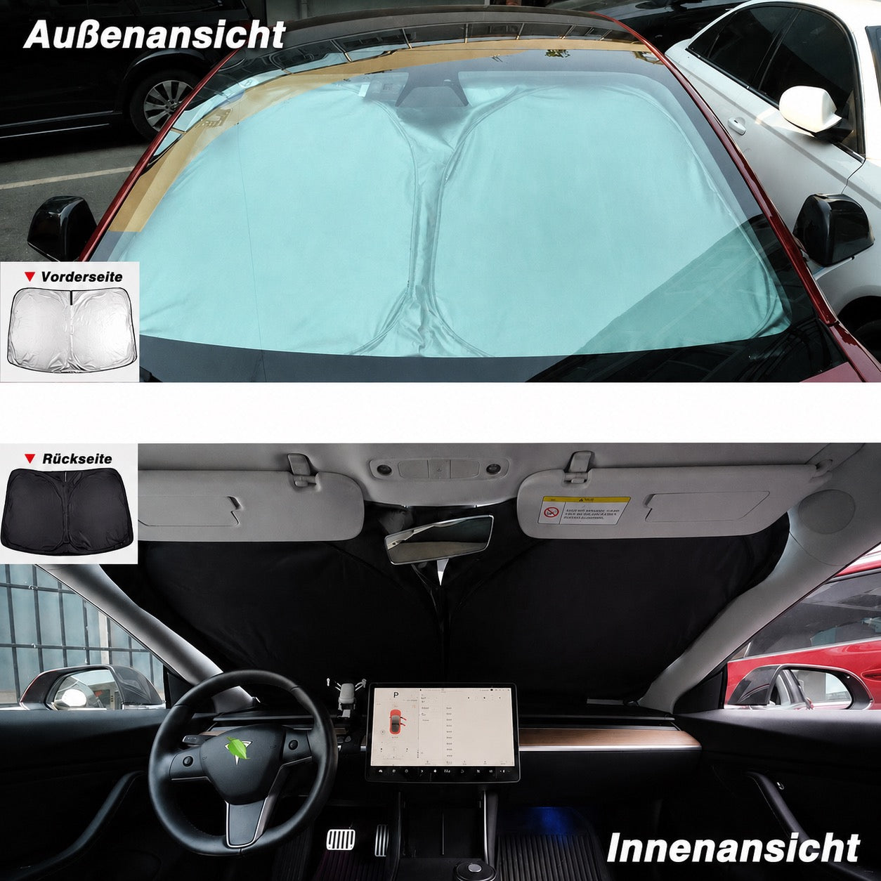 Auto-Sonnenblende ohne Logo