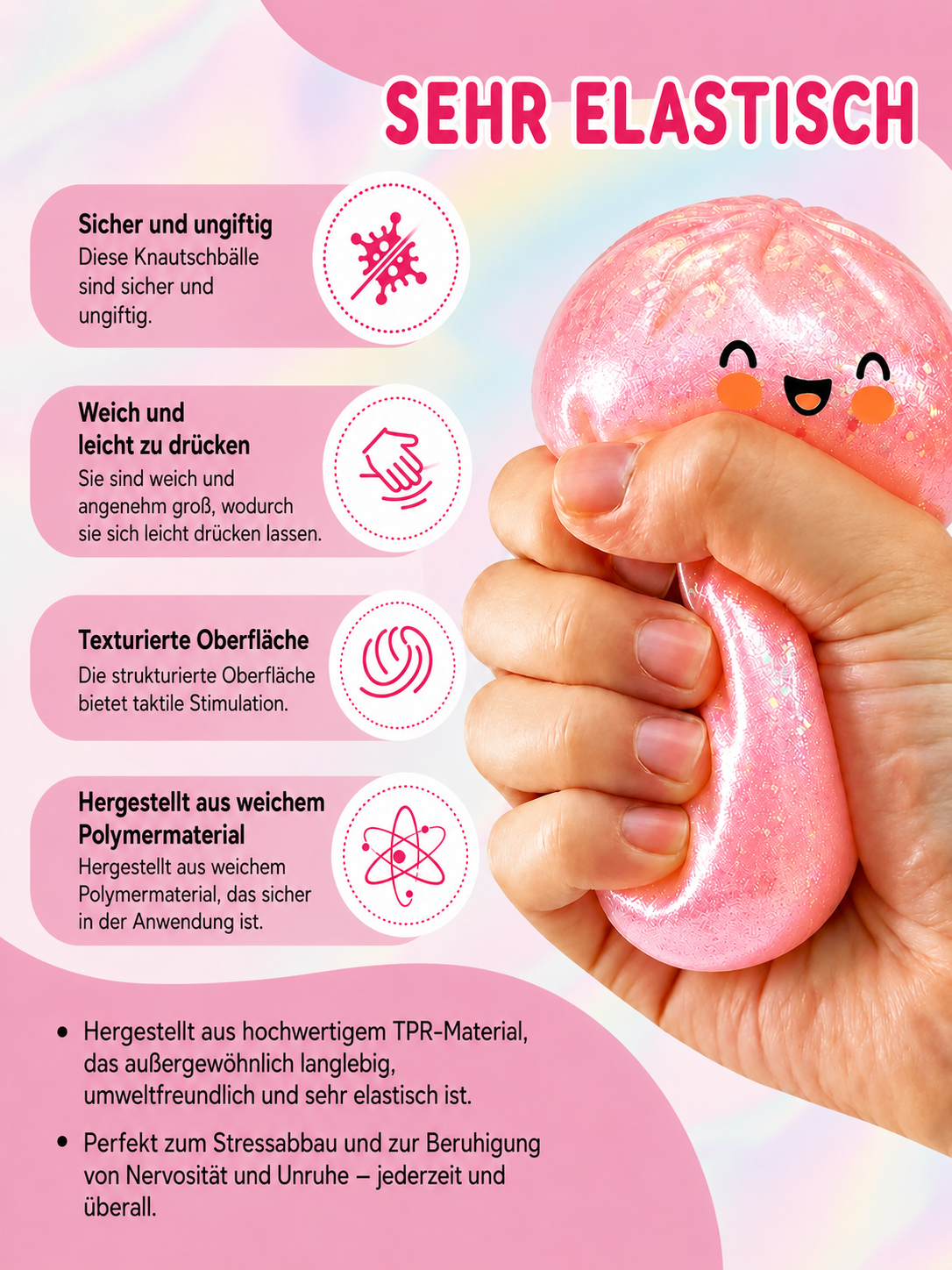 Glitter Dumpling Squishy – der süßeste Stressball des Moments