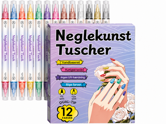 Doppelseitiges Nailart-Pinselset
