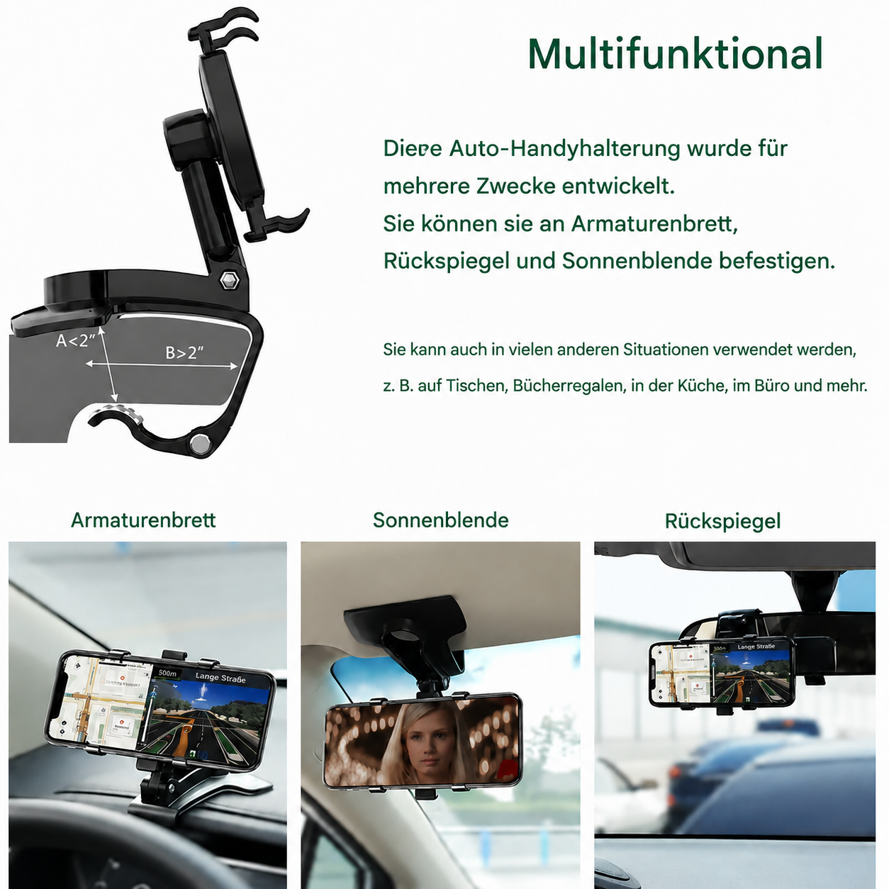 360 Dashboard-Telefonhalterung