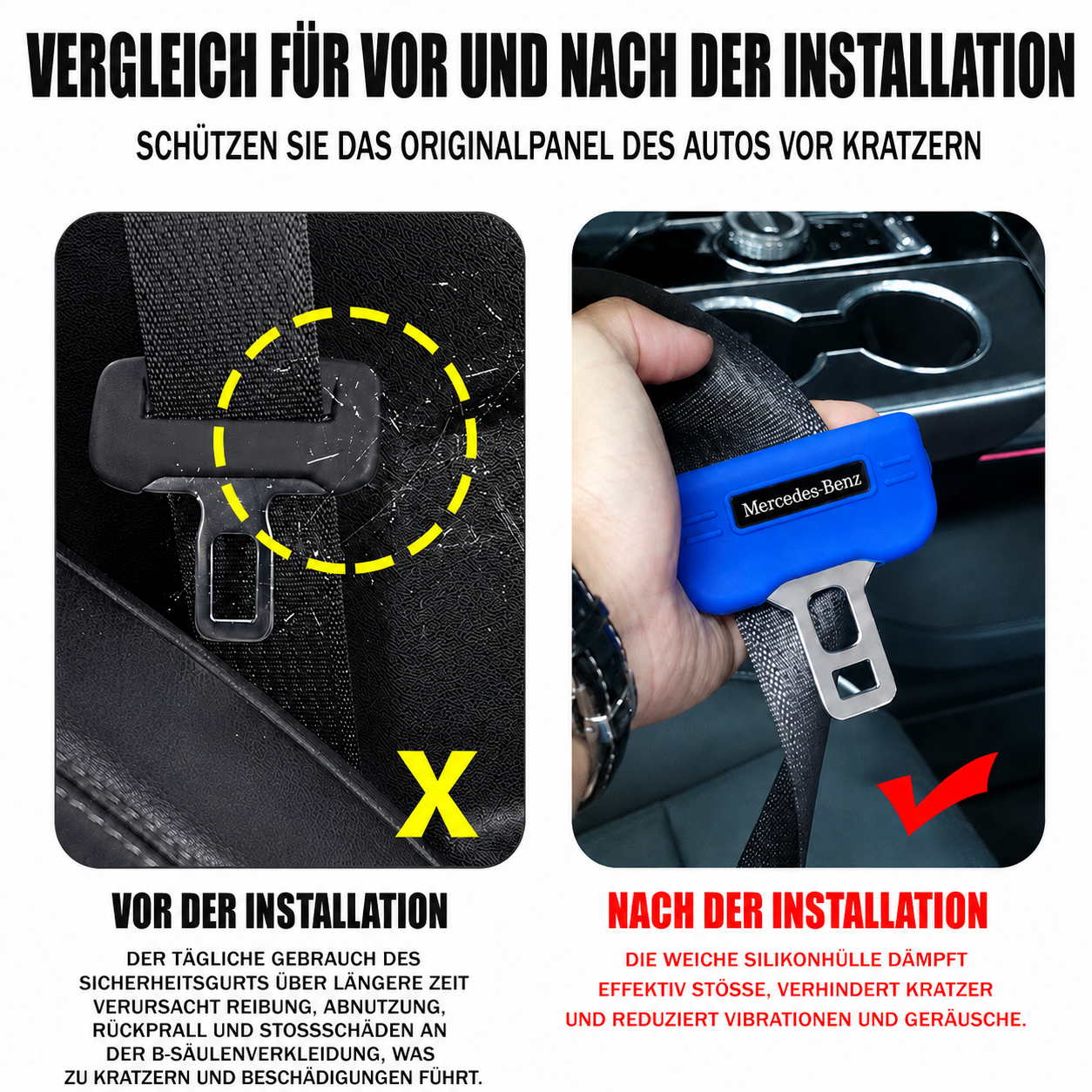 Autosicherheitsgurt Logo-Schutzabdeckung