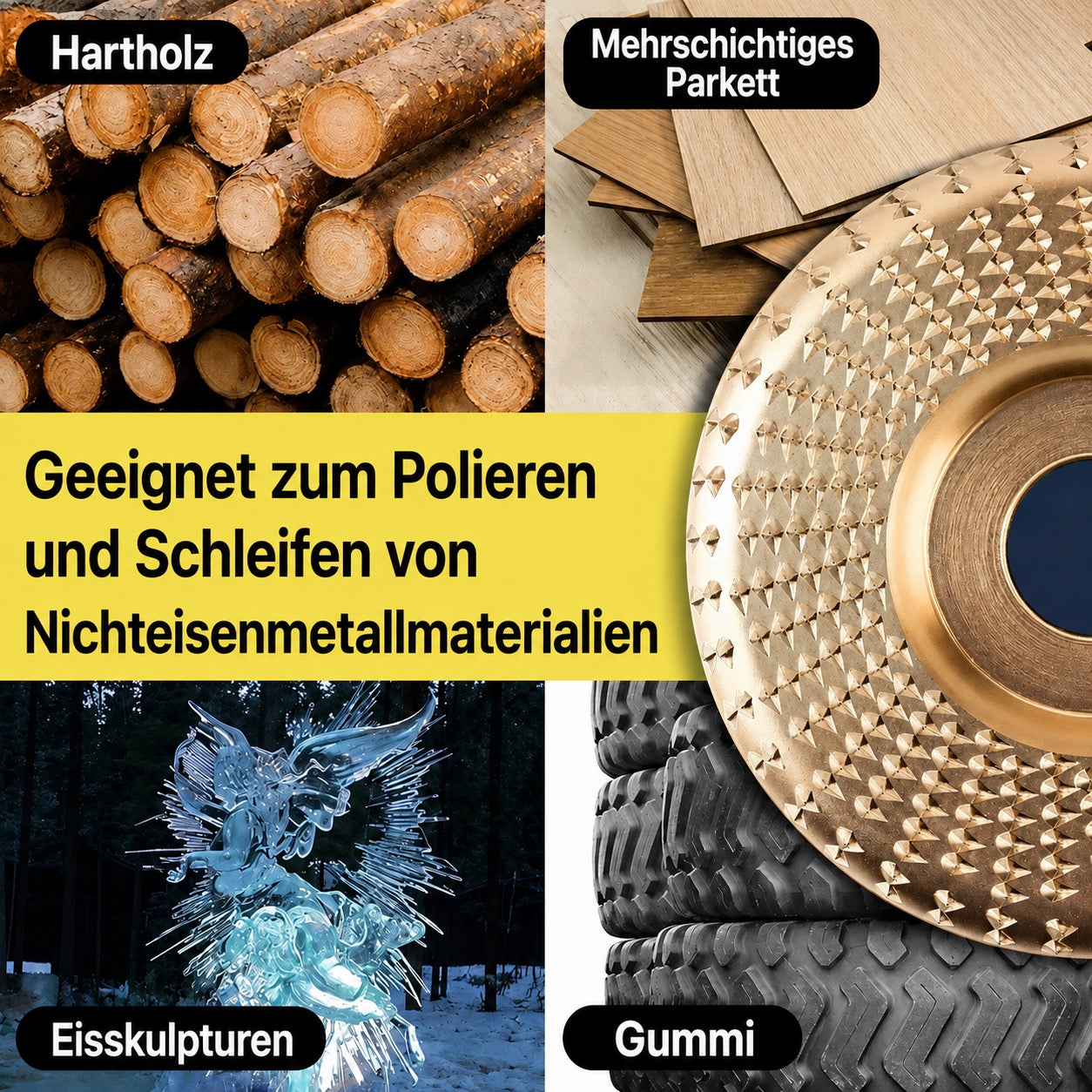 CarveX Präzisions-Schleifscheiben - 3-teiliges Set