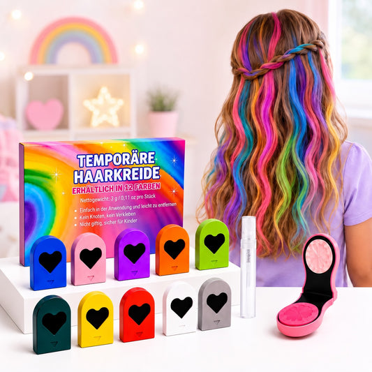 Haarfarbstifte – 12 auswaschbare Farben