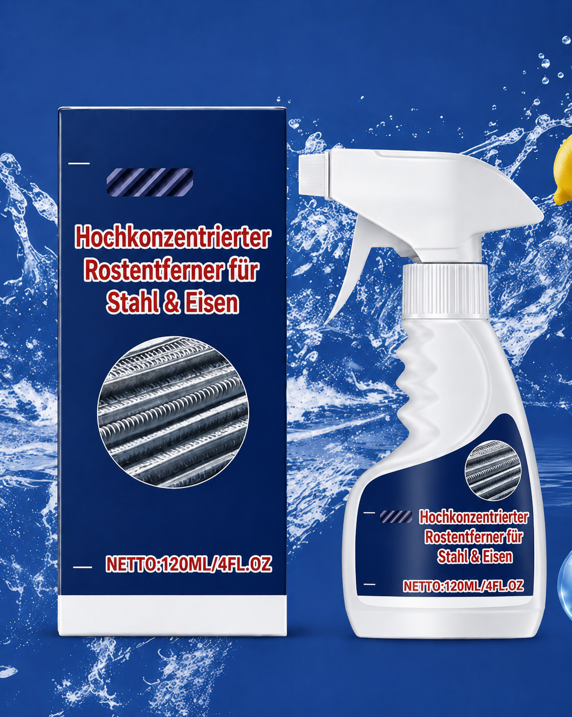 Kraftvoller Metall-Rostentferner
