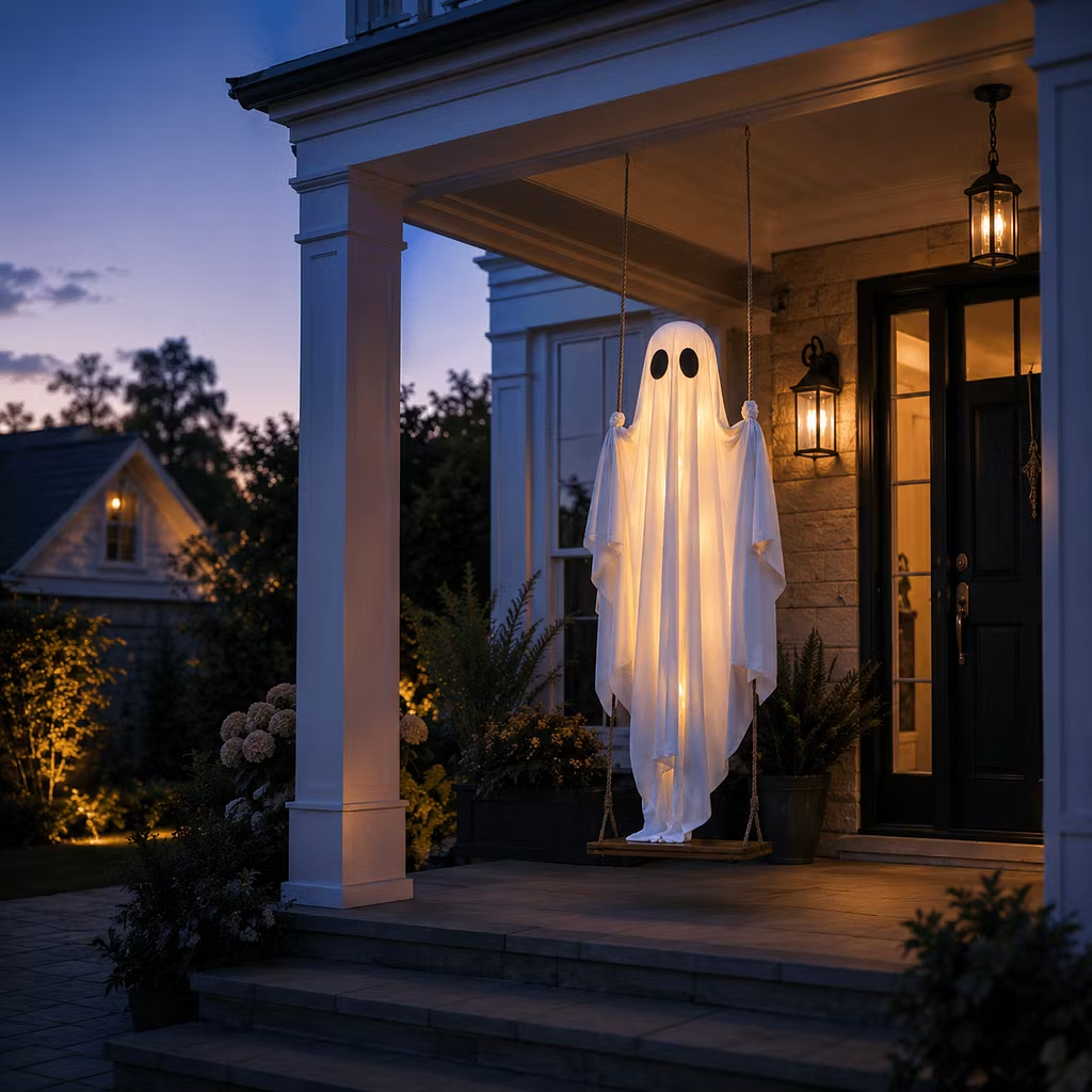 Die Geisterschaukel mit LED-Beleuchtung – die Halloween-Neuheit des Jahres!