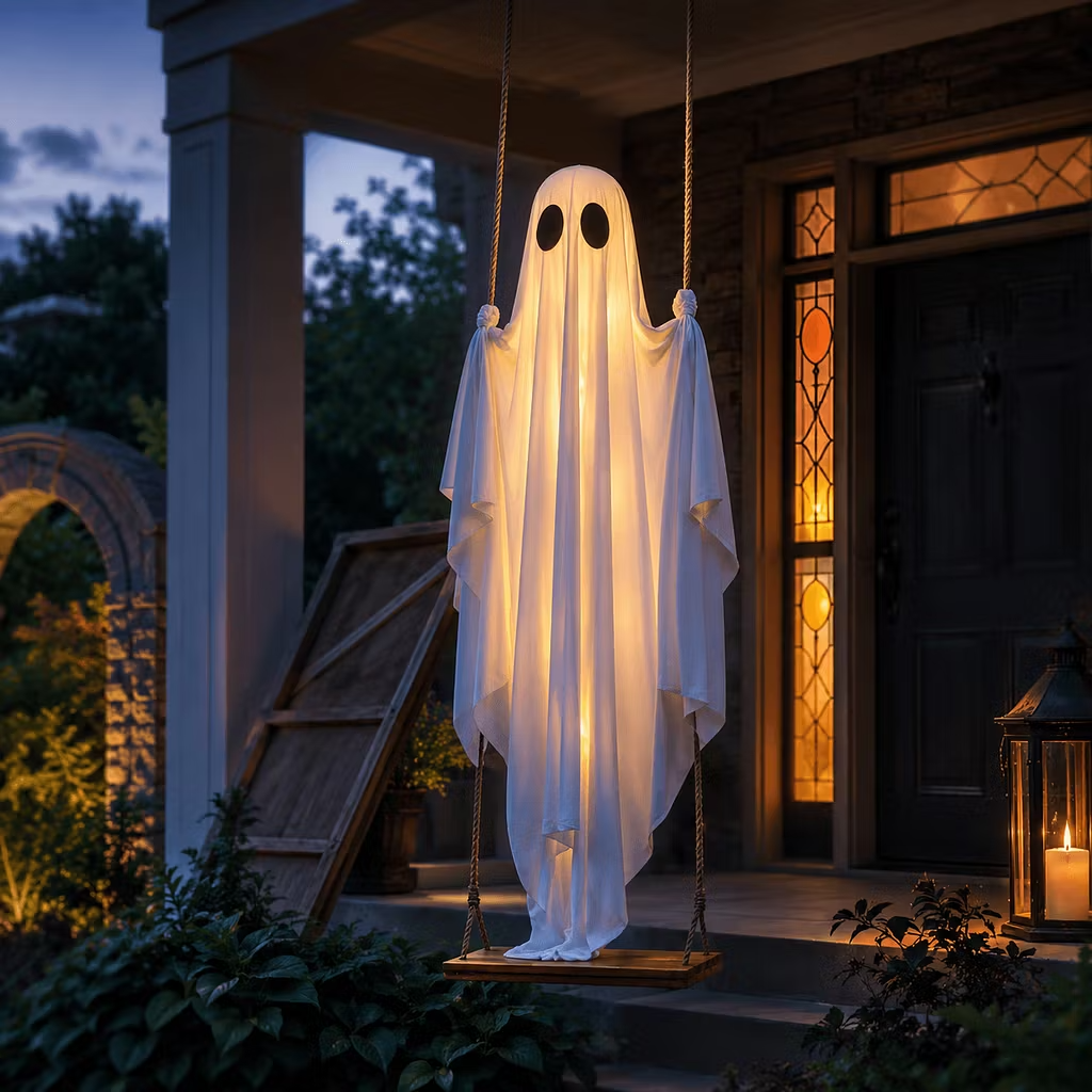 Die Geisterschaukel mit LED-Beleuchtung – die Halloween-Neuheit des Jahres!