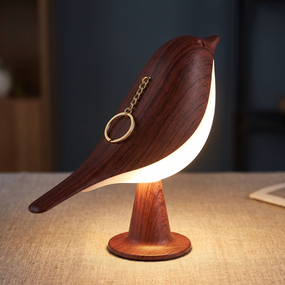Kabellose Vogellampe mit Touch-Dimmer
