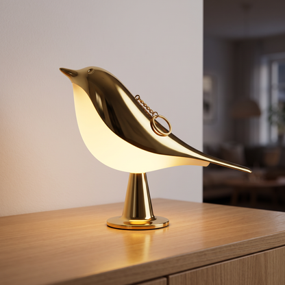 Kabellose Vogellampe mit Touch-Dimmer