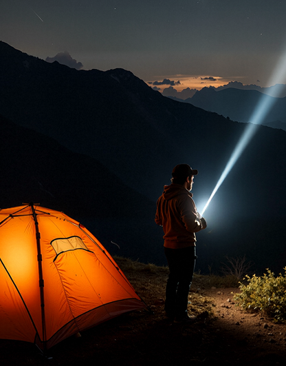Tragbares Notladegerät mit AA-Batterien – USB-Aufladung, kompakt und mit LED-Taschenlampe – perfekt für Reisen, Pendeln und Stromausfälle