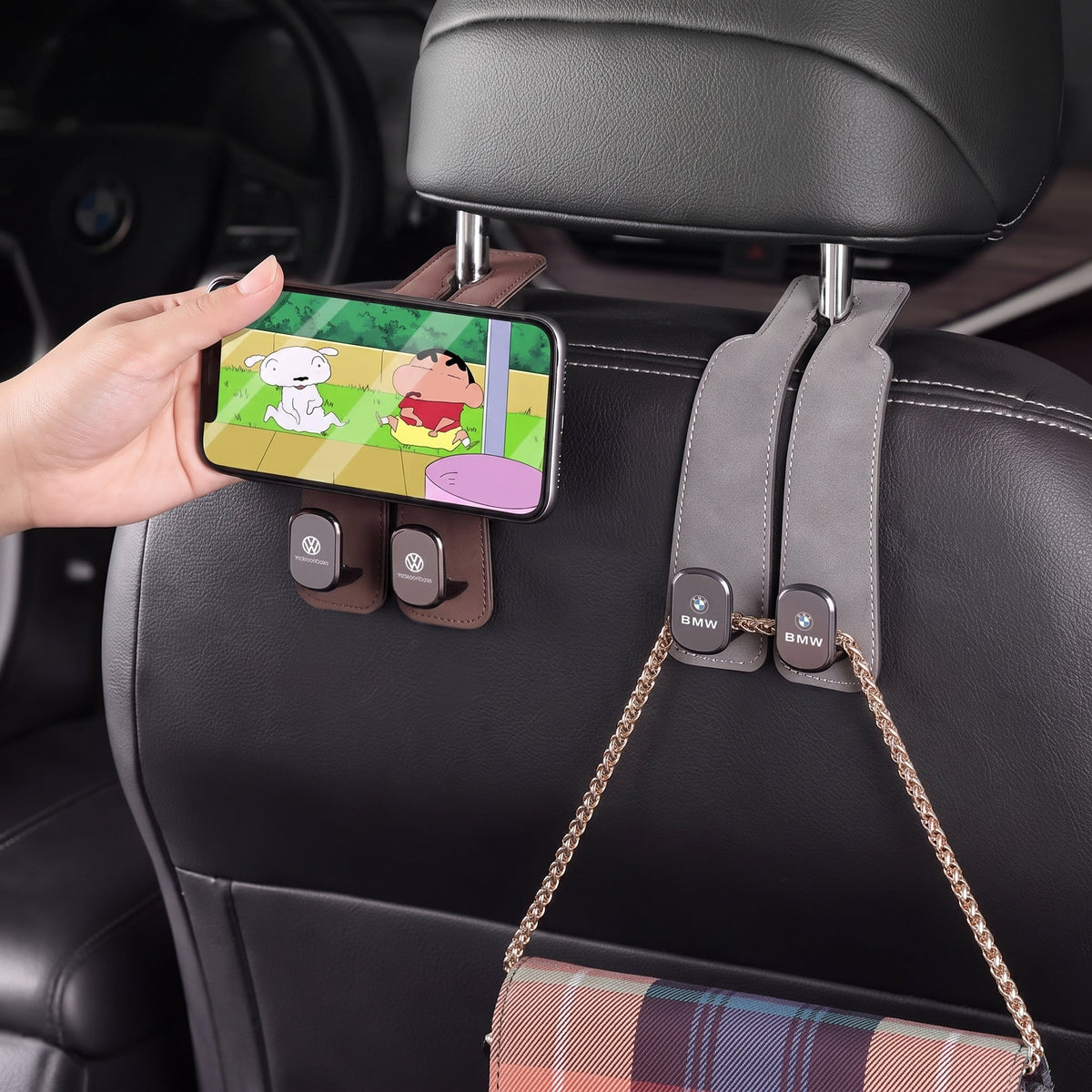 Doppel-Logo-Autohaken – der ultimative Auto-Organizer