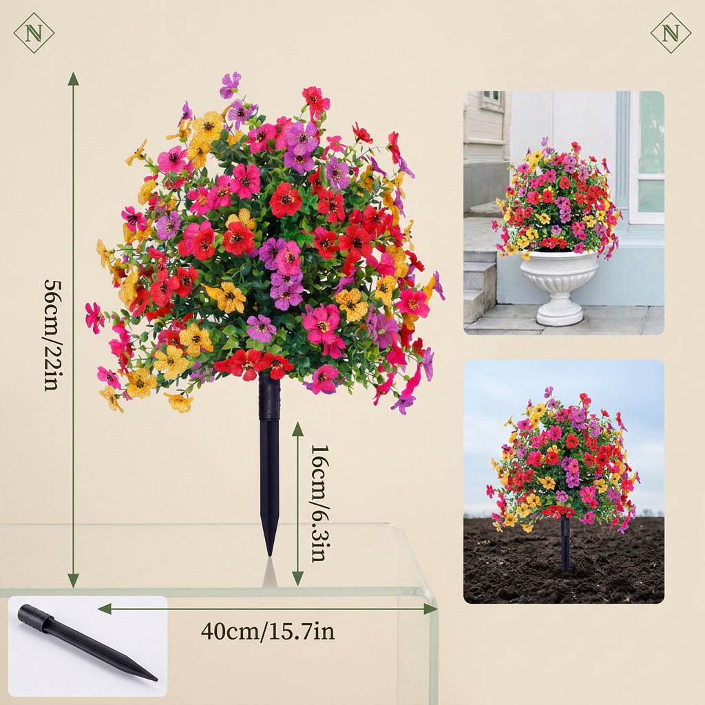 FloraLux - Hochwertige Kunstblumen für Eingangsbereich und Terrasse