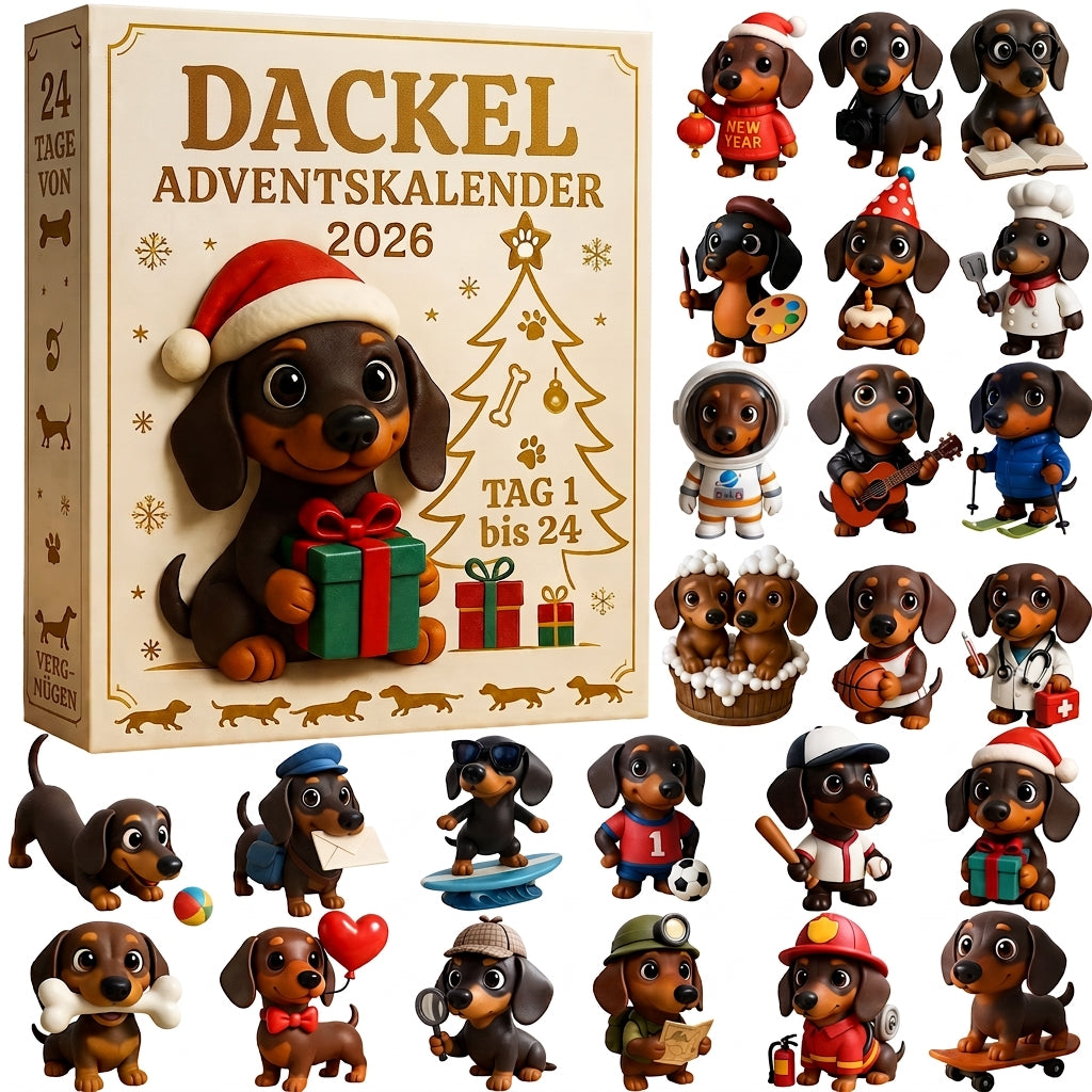 Dackel-Adventskalender