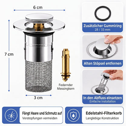 Intelligenter Abflussfilter
